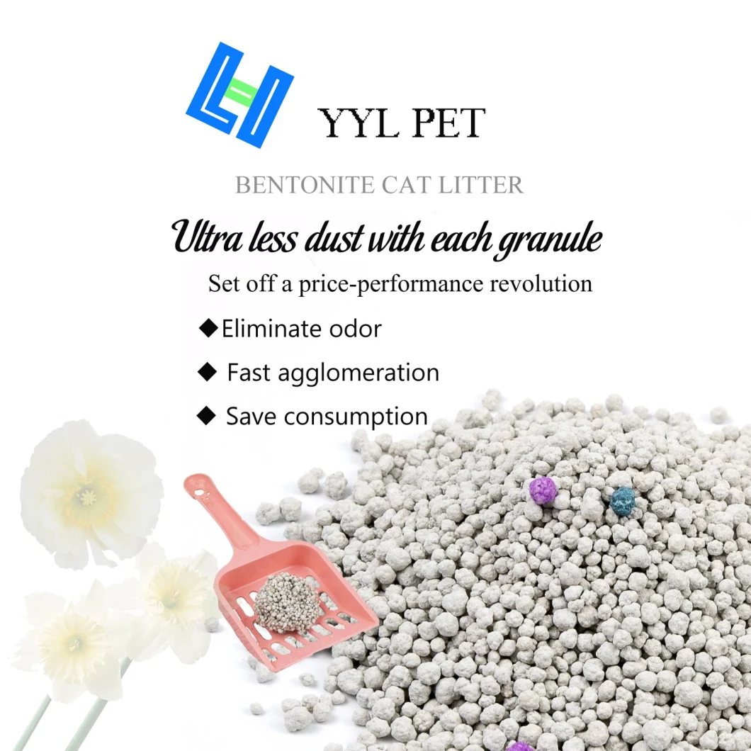 Ultra Less Dust and Strong Clump Bentonite Cat Litter